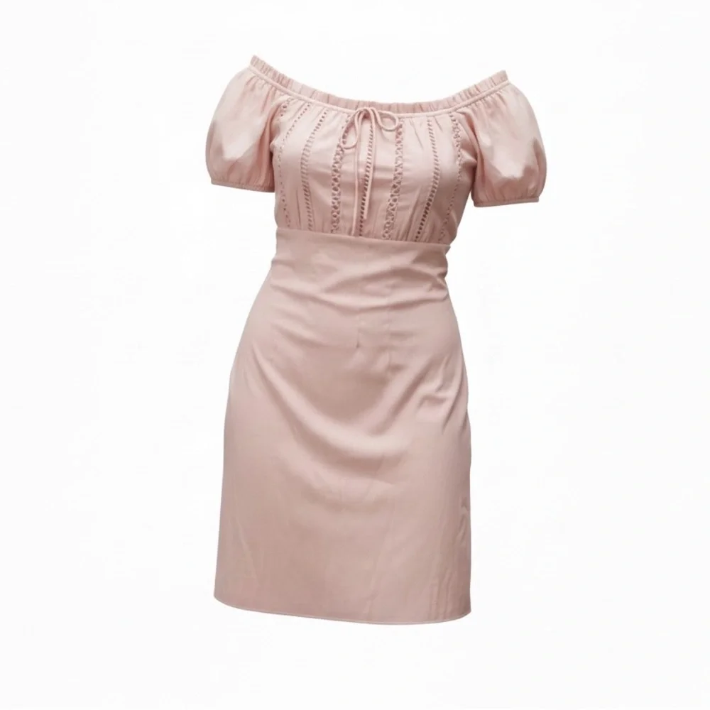 Lulus Wisteria Blush Pink Embroidered Mini Dress Size Small - Picture 10 of 13
